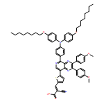 2-Propenoic acid, 3-[5-[5-[4-[bis[4-(octyloxy)phenyl]amino]phenyl]-2,3-bis(4-methoxyphenyl)pyrido[3,4-b]pyrazin-8-yl]-2-thienyl]-2-cyano-