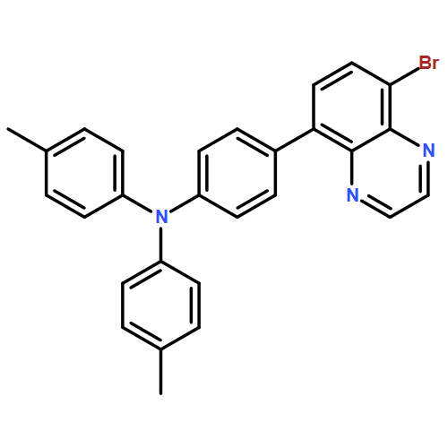 Benzenamine, 4-(8-bromo-5-quinoxalinyl)-N,N-bis(4-methylphenyl)-