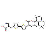 2-Propenoic acid, 2-cyano-3-[5'-(2,3,6,7-tetrahydro-1,1,7,7-tetramethyl-11-oxo-1H,5H,11H-[1]benzopyrano[6,7,8-ij]quinolizin-10-yl)[2,2'-bithiophen]-5-