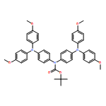 Carbamic acid, bis[4-[bis(4-methoxyphenyl)amino]phenyl]-, 1,1-dimethylethyl ester (9CI)