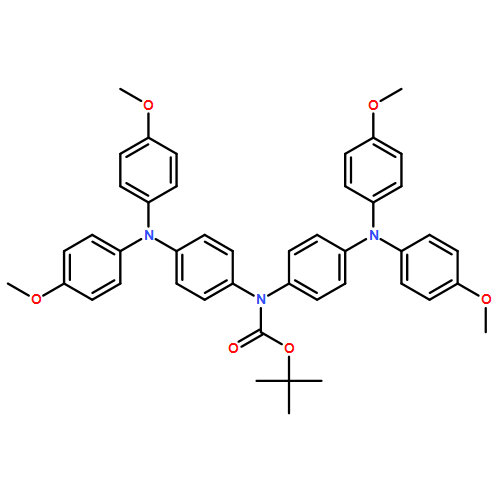 Carbamic acid, bis[4-[bis(4-methoxyphenyl)amino]phenyl]-, 1,1-dimethylethyl ester (9CI)