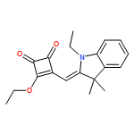 3-Cyclobutene-1,2-dione, 3-ethoxy-4-[(1-ethyl-1,3-dihydro-3,3-dimethyl-2H-indol-2-ylidene)methyl]-