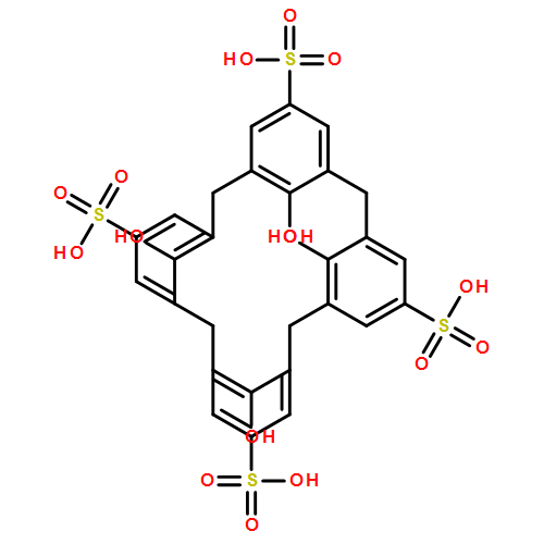 Pentacyclo[19.3.1.13,7.19,13.115,19]octacosa-1(25),3,5,7(28),9,11,13(27),15,17,19(26),21,23-dodecaene-5,11,17,23-tetrasulfonic acid, 25,26,27,28-tetrahydroxy-