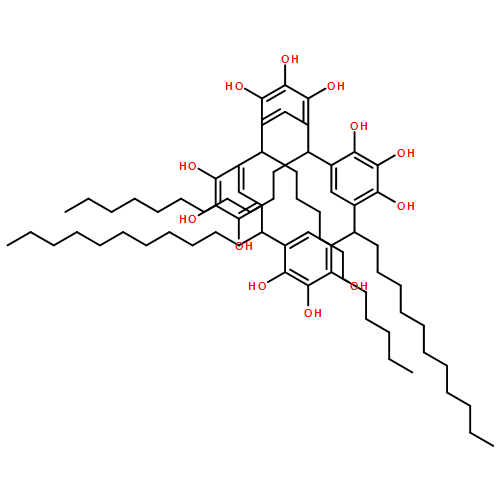 Pentacyclo[19.3.1.13,7.19,13.115,19]octacosa-1(25),3,5,7(28),9,11,13(27),15,17,19(26),21,23-dodecaene-4,5,6,10,11,12,16,17,18,22,23,24-dodecol, 2,8,14,20-tetraundecyl-
