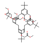 Acetic acid, 2,2',2'',2'''-[[5,11,17,23-tetrakis(1,1-dimethylethyl)pentacyclo[19.3.1.13,7.19,13.115,19]octacosa-1(25),3,5,7(28),9,11,13(27),15,17,19(26),21,23-dodecaene-25,26,27,28-tetrayl]tetrakis(oxy)]tetrakis-, 1,1',1'',1'''-tetramethyl ester