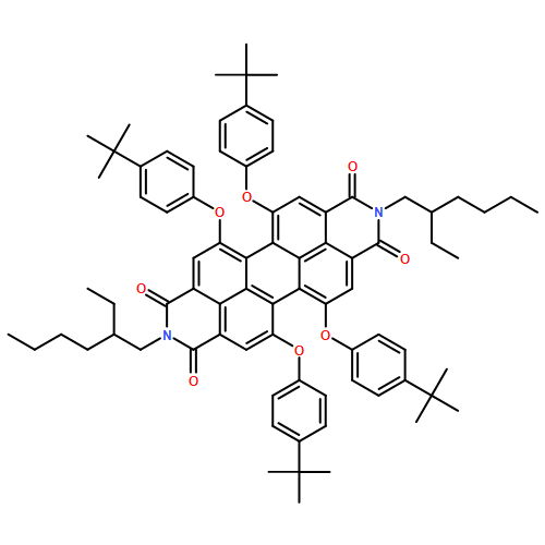 Anthra[2,1,9-def:6,5,10-d'e'f']diisoquinoline-1,3,8,10(2H,9H)-tetrone, 5,6,12,13-tetrakis[4-(1,1-dimethylethyl)phenoxy]-2,9-bis(2-ethylhexyl)- (9CI)