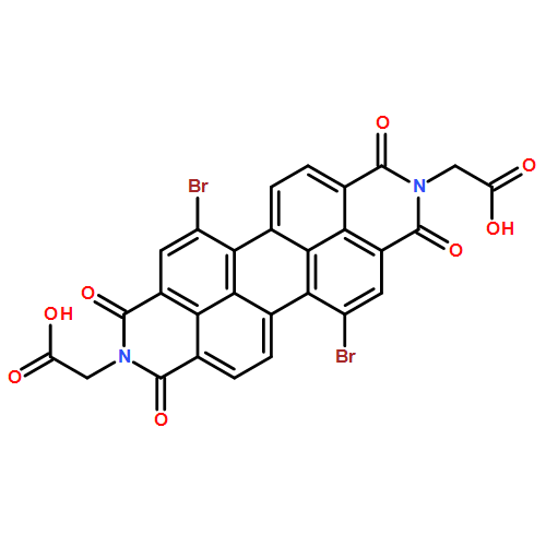 Anthra[2,1,9-def:6,5,10-d'e'f']diisoquinoline-2,9-diacetic acid, 5,12-dibromo-1,3,8,10-tetrahydro-1,3,8,10-tetraoxo-