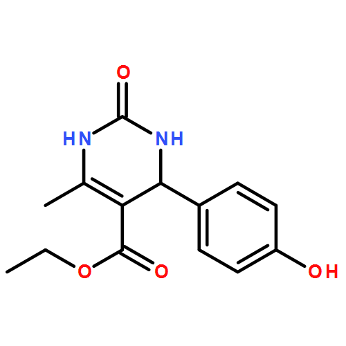 5-Pyrimidinecarboxylic acid,1,2,3,4-tetrahydro-4-(4-hydroxyphenyl)-6-methyl-2-oxo-, ethyl ester