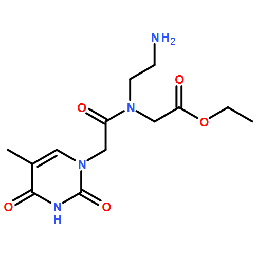 Glycine, N-(2-aminoethyl)-N-[2-(3,4-dihydro-5-methyl-2,4-dioxo-1(2H)-pyrimidinyl)acetyl]-, ethyl ester