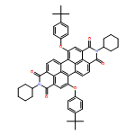 Anthra[2,1,9-def:6,5,10-d'e'f']diisoquinoline-1,3,8,10(2H,9H)-tetrone, 2,9-dicyclohexyl-6,13-bis[4-(1,1-dimethylethyl)phenoxy]-