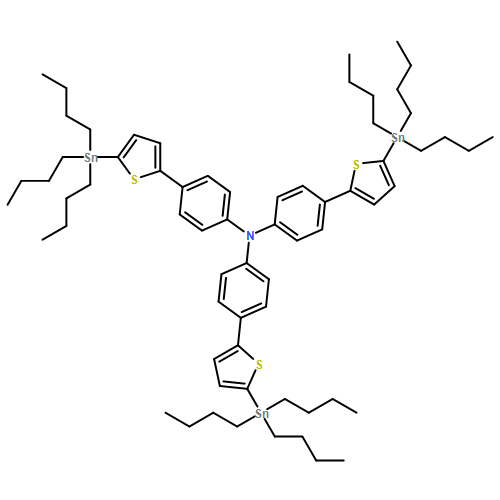 Benzenamine, 4-[5-(tributylstannyl)-2-thienyl]-N,N-bis[4-[5-(tributylstannyl)-2-thienyl]phenyl]-