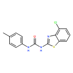 Urea, N-(4-chloro-2-benzothiazolyl)-N'-(4-methylphenyl)-