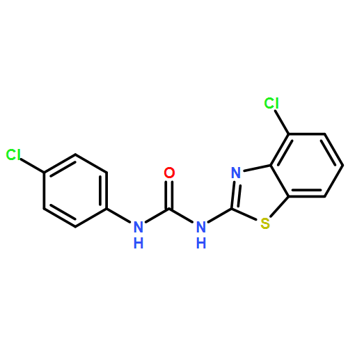 Urea, N-(4-chloro-2-benzothiazolyl)-N'-(4-chlorophenyl)-