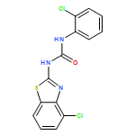 Urea, N-(4-chloro-2-benzothiazolyl)-N'-(2-chlorophenyl)-