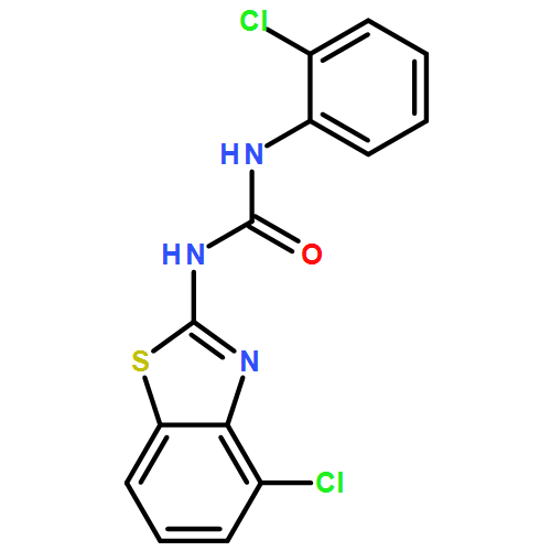 Urea, N-(4-chloro-2-benzothiazolyl)-N'-(2-chlorophenyl)-