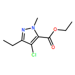 1H-Pyrazole-5-carboxylic acid, 4-chloro-3-ethyl-1-methyl-, ethyl ester