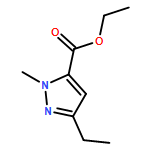 1H-Pyrazole-5-carboxylic acid, 3-ethyl-1-methyl-, ethyl ester