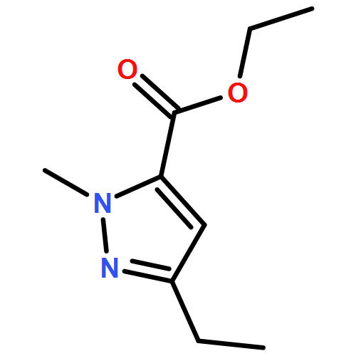 1H-Pyrazole-5-carboxylic acid, 3-ethyl-1-methyl-, ethyl ester