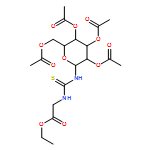 Glycine, N-[[(2,3,4,6-tetra-O-acetyl-β-D-glucopyranosyl)amino]thioxomethyl]-, ethyl ester