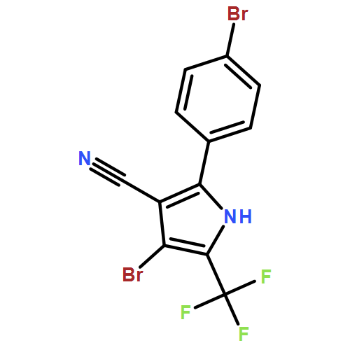 1H-Pyrrole-3-carbonitrile, 4-bromo-2-(4-bromophenyl)-5-(trifluoromethyl)-