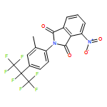 1H-Isoindole-1,3(2H)-dione, 2-[2-methyl-4-[1,2,2,2-tetrafluoro-1-(trifluoromethyl)ethyl]phenyl]-4-nitro-