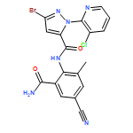 1H-Pyrazole-5-carboxamide, N-[2-(aminocarbonyl)-4-cyano-6-methylphenyl]-3-bromo-1-(3-chloro-2-pyridinyl)-