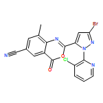 4H-3,1-Benzoxazine-6-carbonitrile, 2-[3-bromo-1-(3-chloro-2-pyridinyl)-1H-pyrazol-5-yl]-8-methyl-4-oxo-