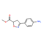 5-Isoxazolecarboxylic acid, 3-(4-aminophenyl)-4,5-dihydro-, methyl ester