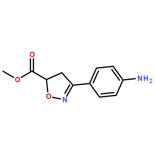 5-Isoxazolecarboxylic acid, 3-(4-aminophenyl)-4,5-dihydro-, methyl ester