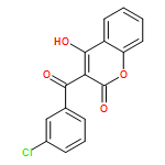 2H-1-Benzopyran-2-one, 3-(3-chlorobenzoyl)-4-hydroxy-