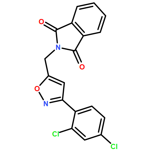 1H-Isoindole-1,3(2H)-dione, 2-[[3-(2,4-dichlorophenyl)-5-isoxazolyl]methyl]-