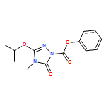 1H-1,2,4-Triazole-1-carboxylic acid, 4,5-dihydro-4-methyl-3-(1-methylethoxy)-5-oxo-, phenyl ester