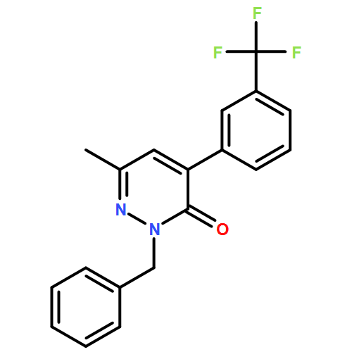 3(2H)-Pyridazinone, 6-methyl-2-(phenylmethyl)-4-[3-(trifluoromethyl)phenyl]-