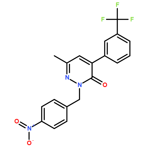 3(2H)-Pyridazinone, 6-methyl-2-[(4-nitrophenyl)methyl]-4-[3-(trifluoromethyl)phenyl]-