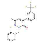 3(2H)-Pyridazinone, 2-[(2-fluorophenyl)methyl]-6-methyl-4-[3-(trifluoromethyl)phenyl]-