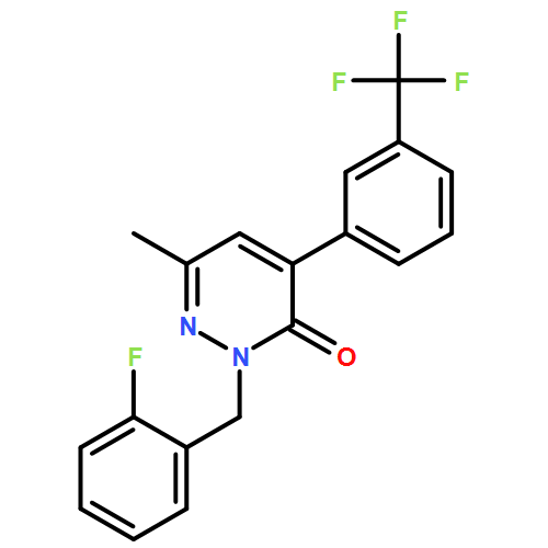 3(2H)-Pyridazinone, 2-[(2-fluorophenyl)methyl]-6-methyl-4-[3-(trifluoromethyl)phenyl]-