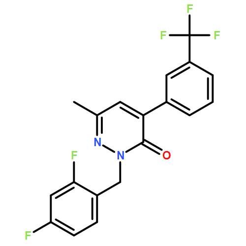 3(2H)-Pyridazinone, 2-[(2,4-difluorophenyl)methyl]-6-methyl-4-[3-(trifluoromethyl)phenyl]-