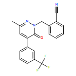 Benzonitrile, 2-[[3-methyl-6-oxo-5-[3-(trifluoromethyl)phenyl]-1(6H)-pyridazinyl]methyl]-