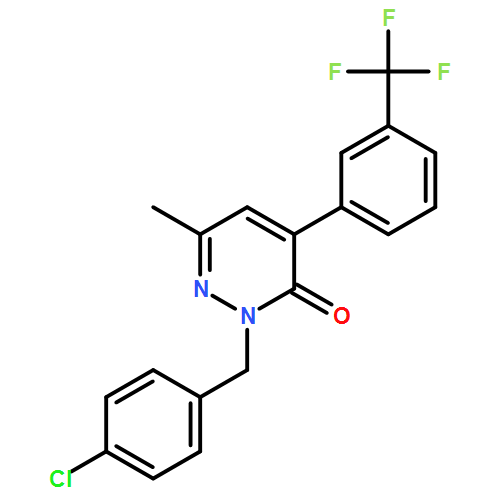 3(2H)-Pyridazinone, 2-[(4-chlorophenyl)methyl]-6-methyl-4-[3-(trifluoromethyl)phenyl]-