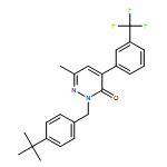 3(2H)-Pyridazinone, 2-[[4-(1,1-dimethylethyl)phenyl]methyl]-6-methyl-4-[3-(trifluoromethyl)phenyl]-