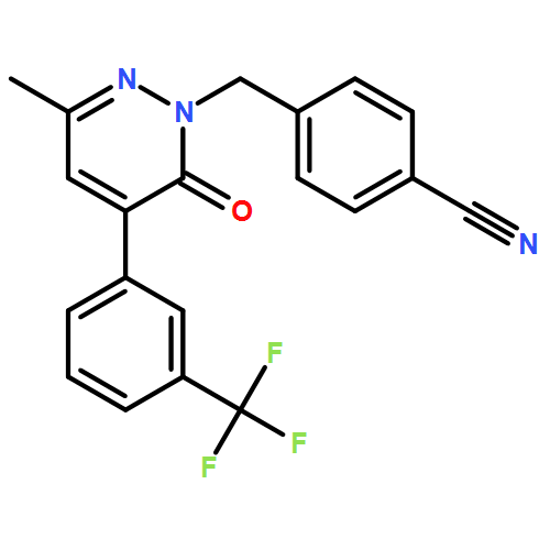 Benzonitrile, 4-[[3-methyl-6-oxo-5-[3-(trifluoromethyl)phenyl]-1(6H)-pyridazinyl]methyl]-