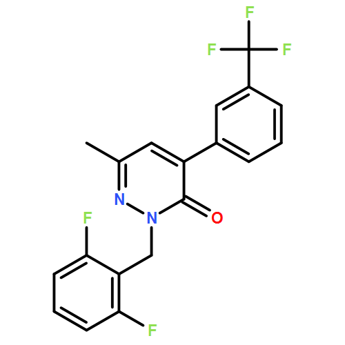 3(2H)-Pyridazinone, 2-[(2,6-difluorophenyl)methyl]-6-methyl-4-[3-(trifluoromethyl)phenyl]-