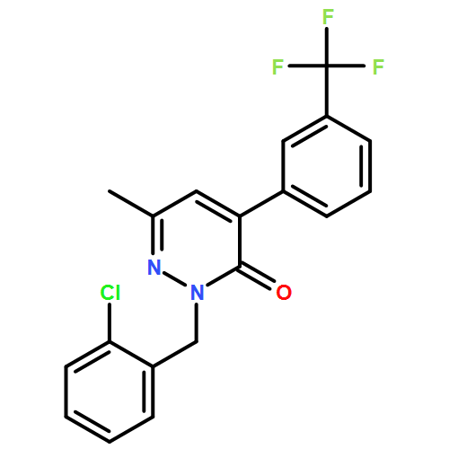 3(2H)-Pyridazinone, 2-[(2-chlorophenyl)methyl]-6-methyl-4-[3-(trifluoromethyl)phenyl]-