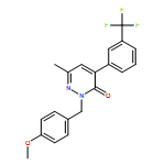 3(2H)-Pyridazinone, 2-[(4-methoxyphenyl)methyl]-6-methyl-4-[3-(trifluoromethyl)phenyl]-