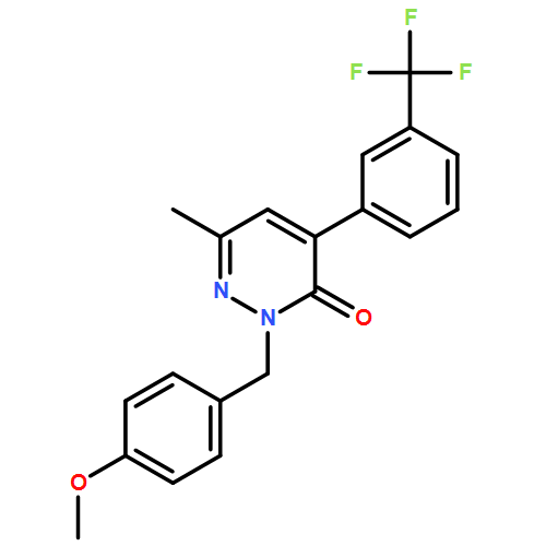 3(2H)-Pyridazinone, 2-[(4-methoxyphenyl)methyl]-6-methyl-4-[3-(trifluoromethyl)phenyl]-