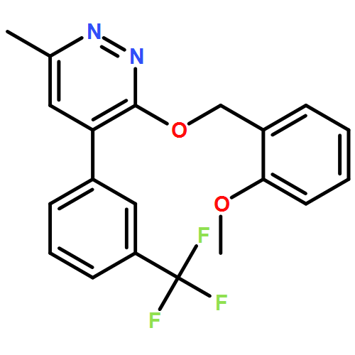 Pyridazine, 3-[(2-methoxyphenyl)methoxy]-6-methyl-4-[3-(trifluoromethyl)phenyl]-