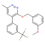 Pyridazine, 3-[(3-methoxyphenyl)methoxy]-6-methyl-4-[3-(trifluoromethyl)phenyl]-