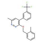 Pyridazine, 6-methyl-3-[(2-methylphenyl)methoxy]-4-[3-(trifluoromethyl)phenyl]-