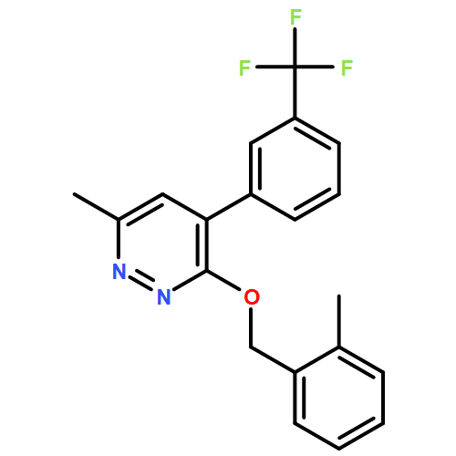 Pyridazine, 6-methyl-3-[(2-methylphenyl)methoxy]-4-[3-(trifluoromethyl)phenyl]-