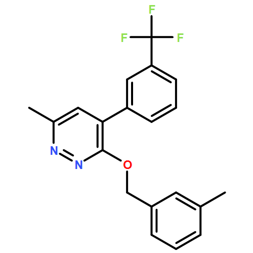 Pyridazine, 6-methyl-3-[(3-methylphenyl)methoxy]-4-[3-(trifluoromethyl)phenyl]-